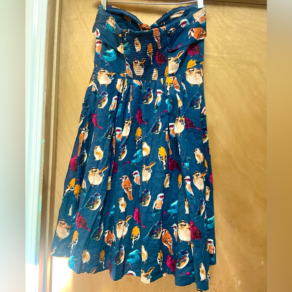 Anthropologie Strapless Native Birds Dress - Picture 6 of 13